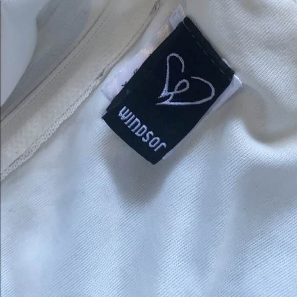 WINDSOR SILVER AND WHITE BODYCON DRESS - Picture 6 of 6